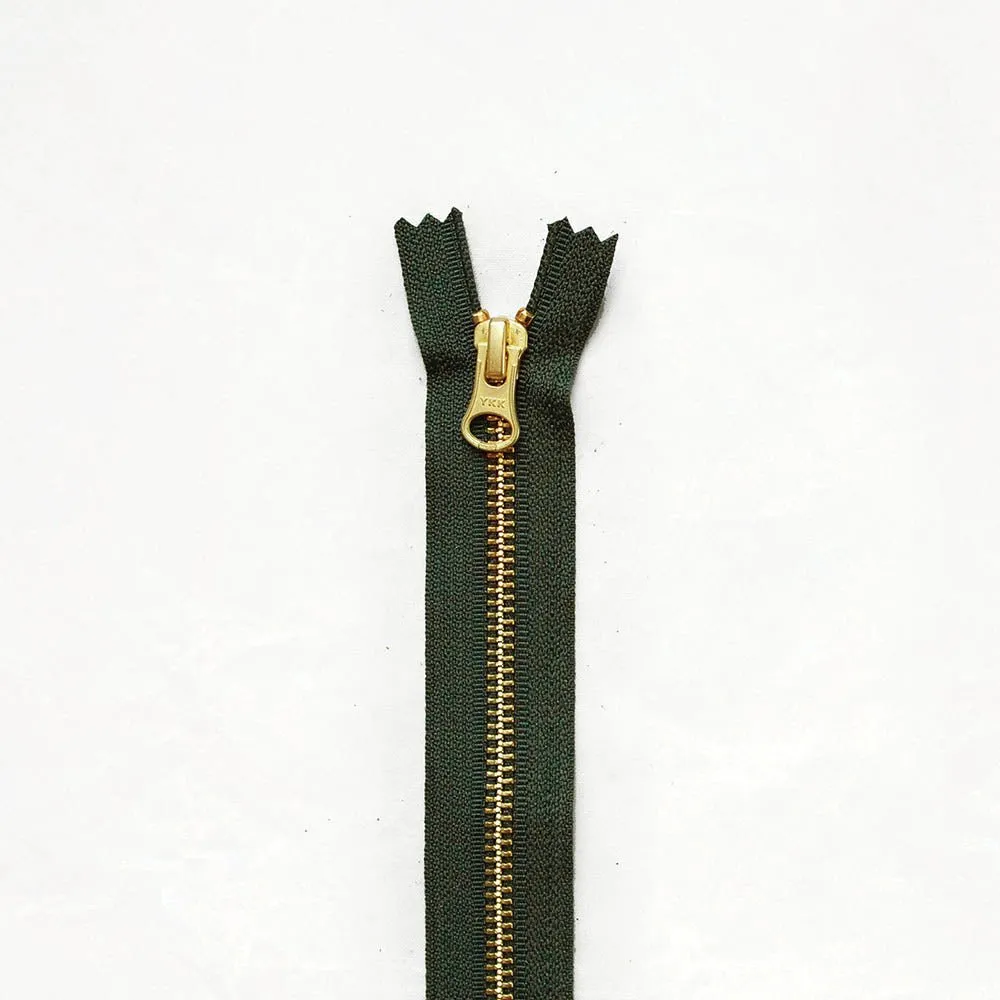 13" Brass Zippers