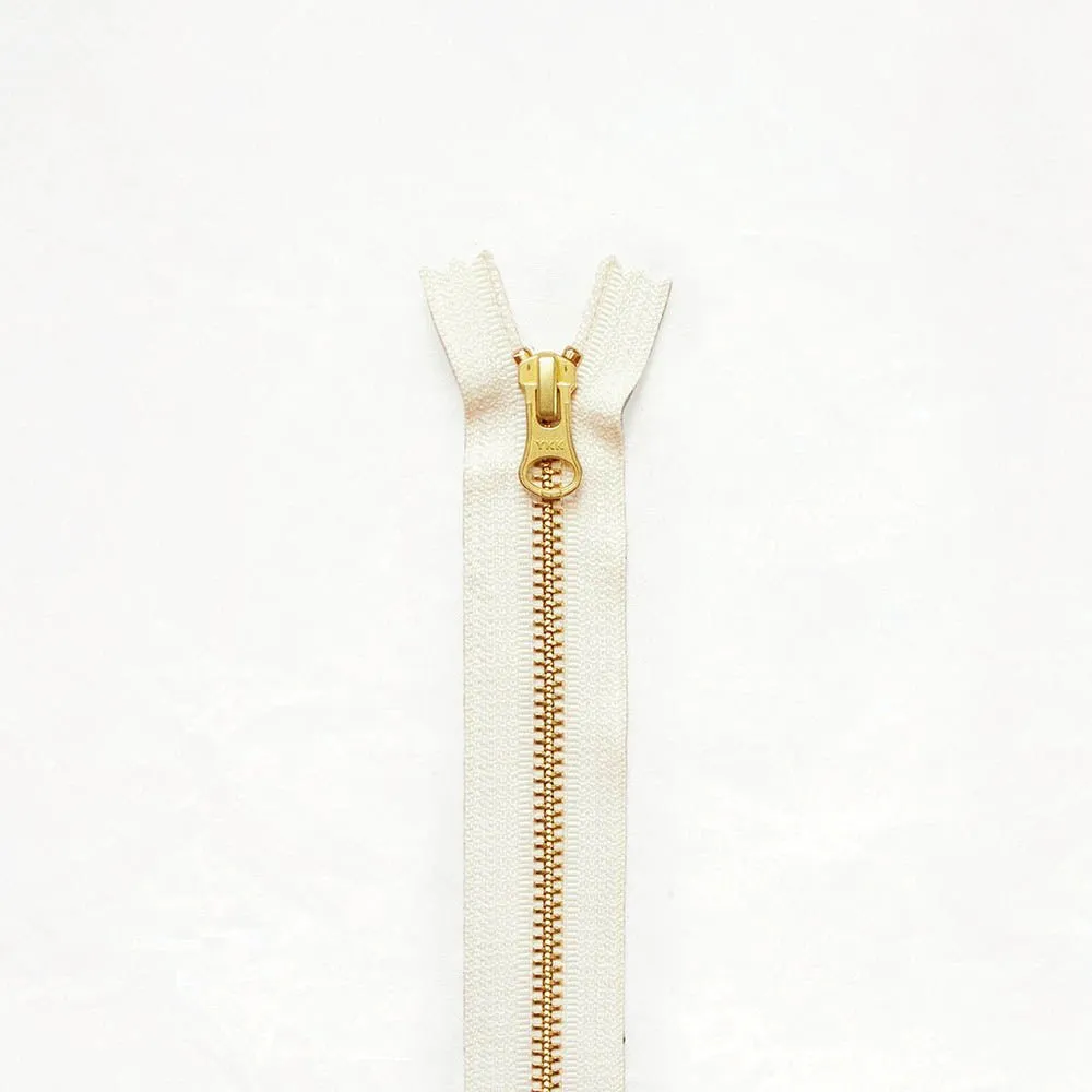 13" Brass Zippers