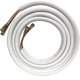 15' Quick Connect Line Set for 9k and 12k Indoor Units, 1/4 x 3/8 x 15ft with Condenser Coupler