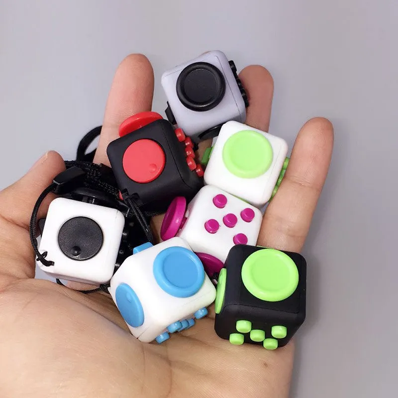 2017 New Style Squeeze Fun Stress Reliever Fidget Cube Relieves Anxiety and Stress Toys Fidget Cube 11 Style X6