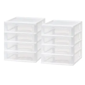 4-Drawer Desktop-Organizer Plastic-Drawer Office-Supplies File-Holder