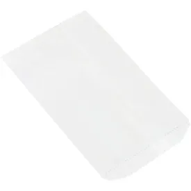 6 1/4 x 9 1/4" White Flat Merchandise Bags