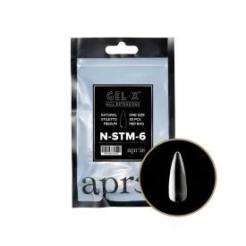 Apres Gel-X Natural STILETTO MEDIUM Refill Bags, Size #6, 98436 OK0715MD