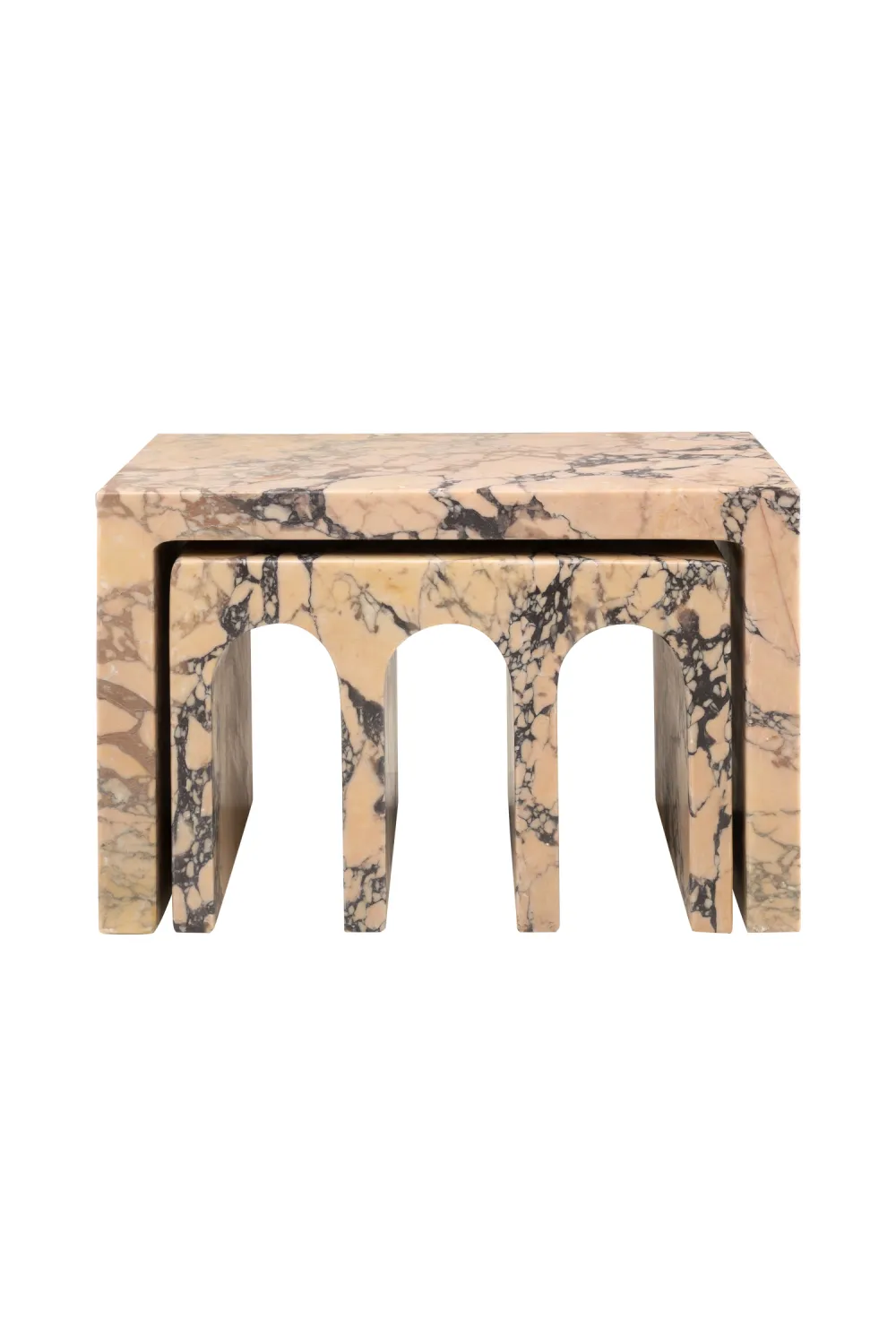 Beige Marble Nesting Coffee Table (2) | Versmissen Segovia