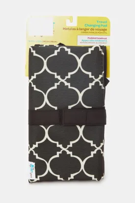 Black And White Geometric Print Changing Clutch