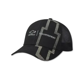 Black Twill and Mesh Silverado Cap