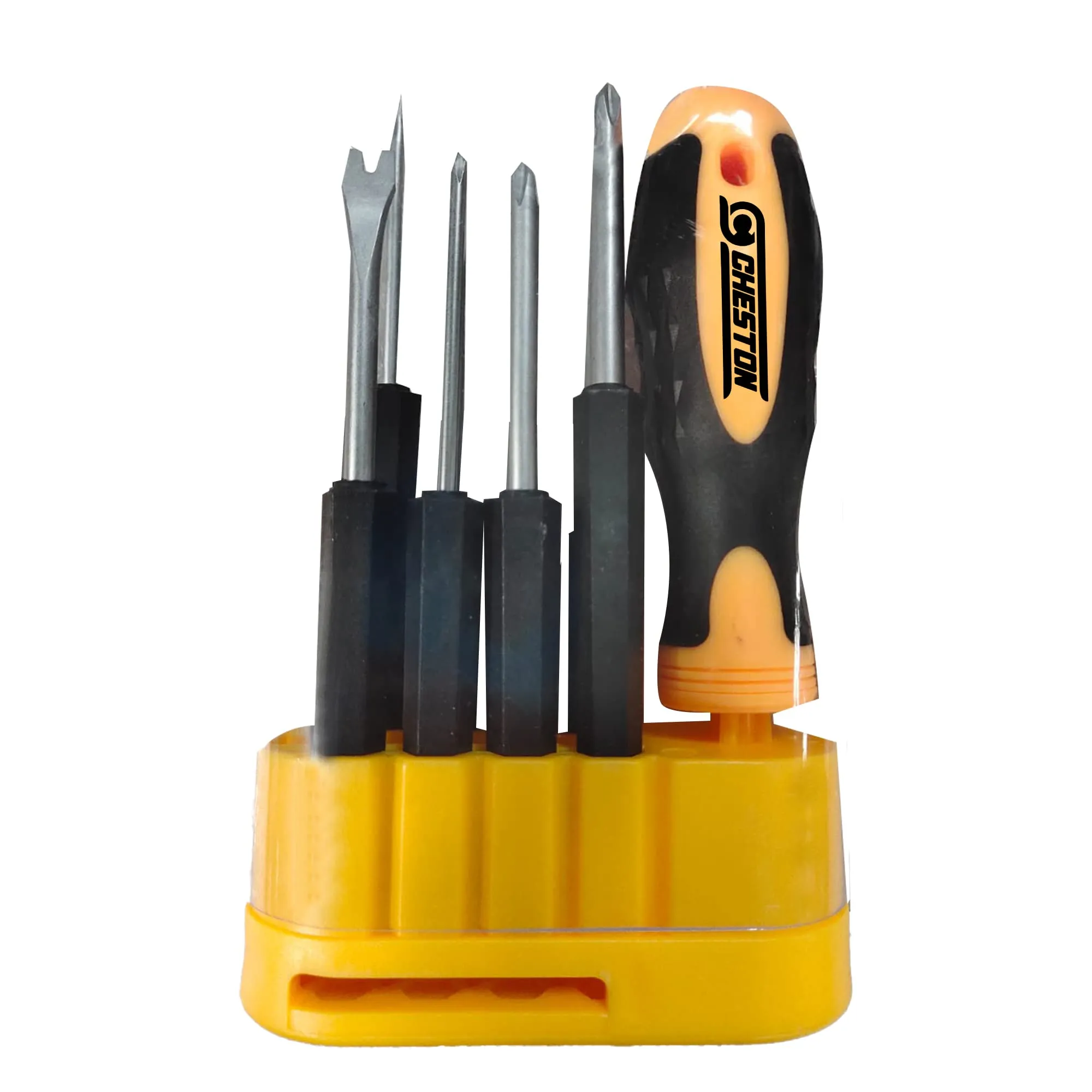 Cheston Screwdriver Set with Interchangeable Barsblades 8pc Screwdriver for home Long Blades Repair Sturdy & Compact Kit for Fixing Electronics, Laptops, Machines PC | Multipurpose Hand Tool Kit