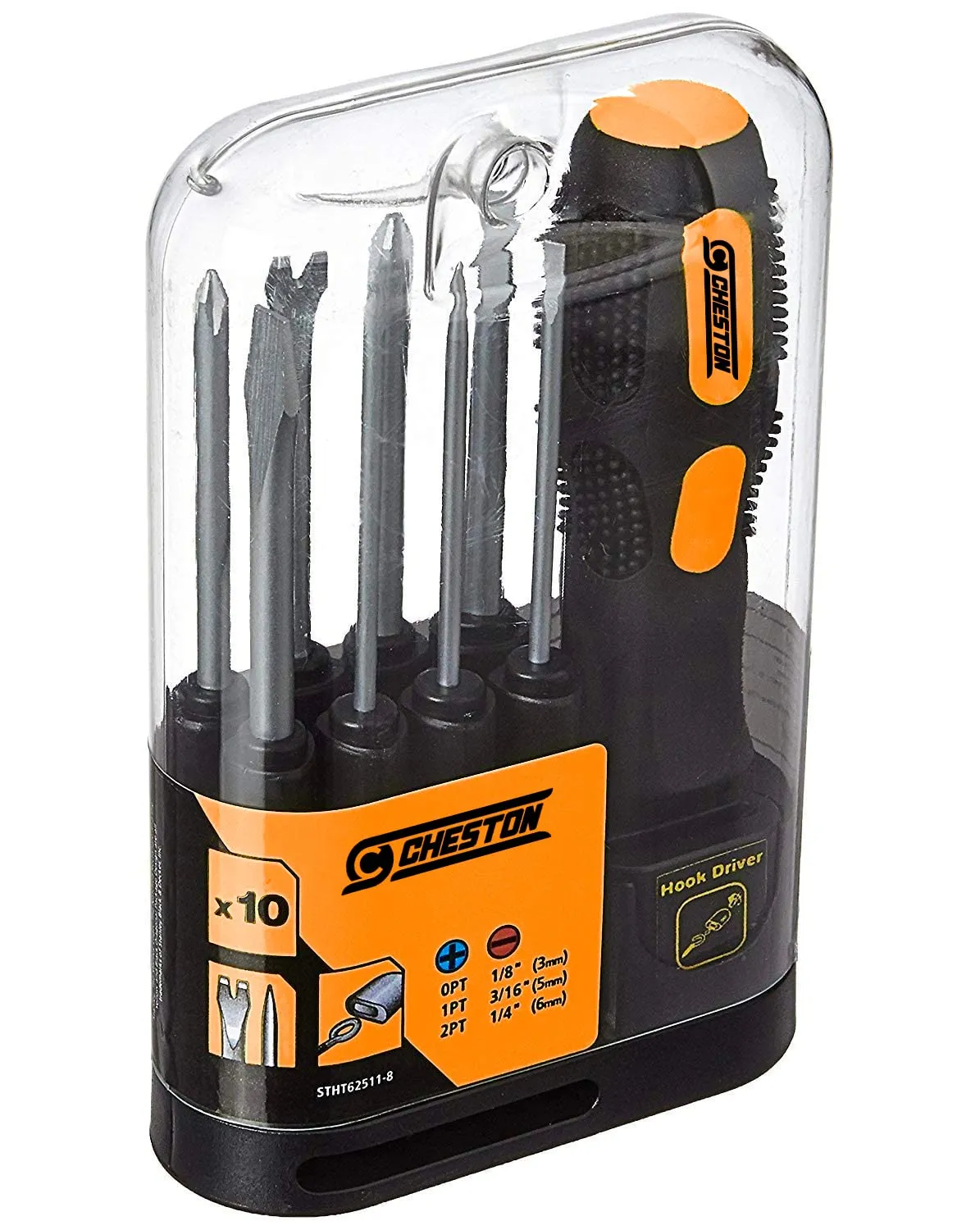 Cheston Screwdriver Set with Interchangeable Barsblades 8pc Screwdriver for home Long Blades Repair Sturdy & Compact Kit for Fixing Electronics, Laptops, Machines PC | Multipurpose Hand Tool Kit