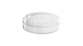 Clear Acrylic Boxes Round 5.25"x2" 12 Pack