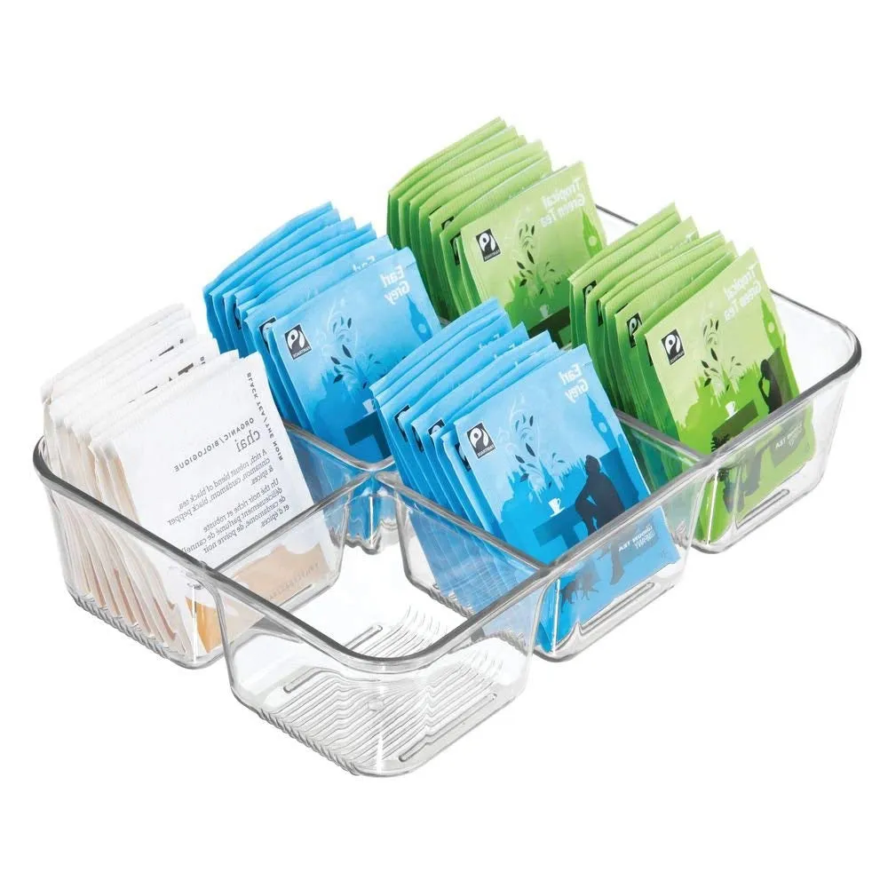 Clear Plastic Six Compartment Organizer