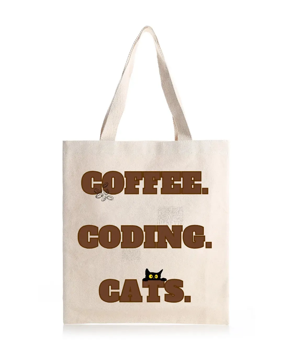 Coding Cats Daily Thaila -  Canvas Reusable Bags