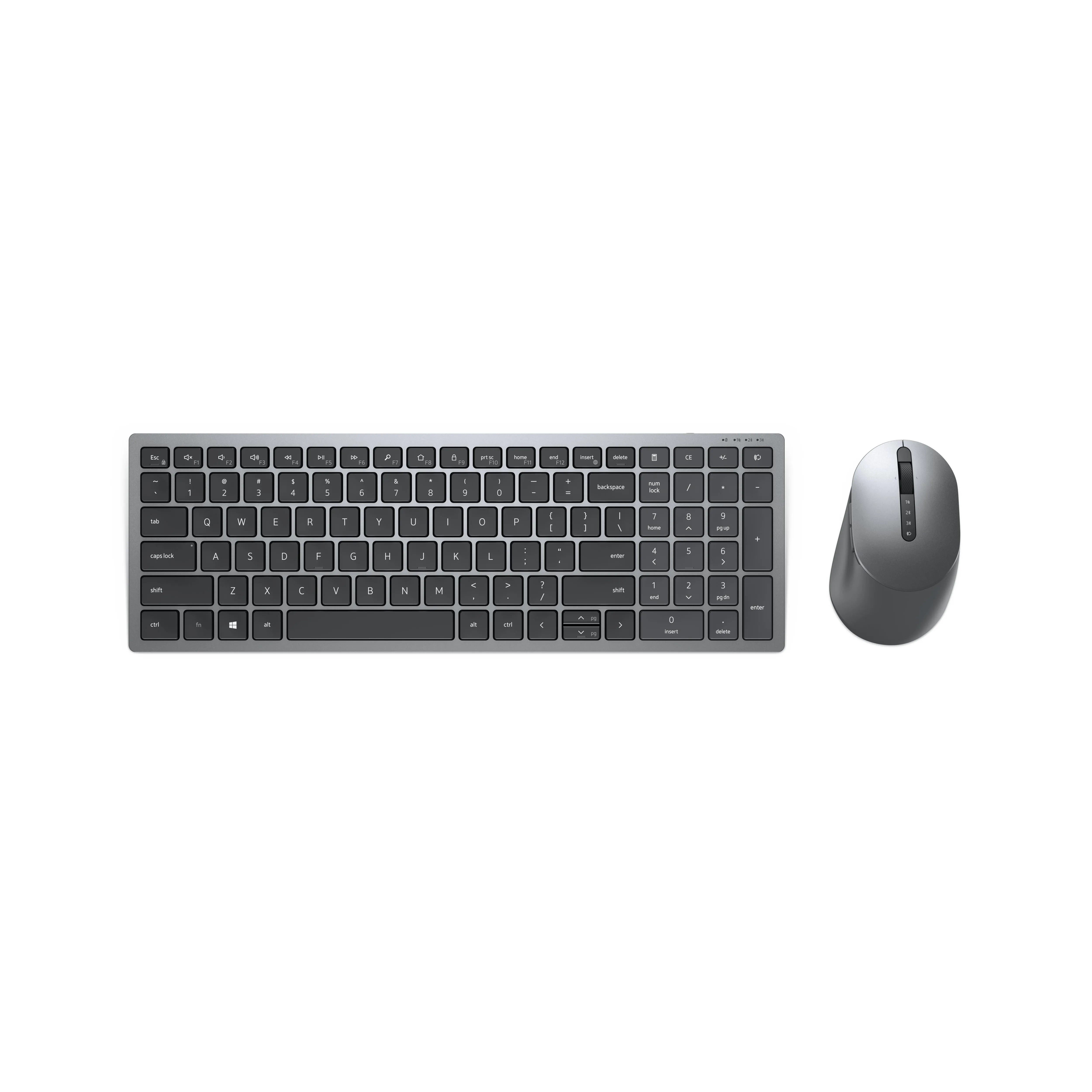 Dell Keyboard And Mouse Set Km7120w - Us Layout - Grey