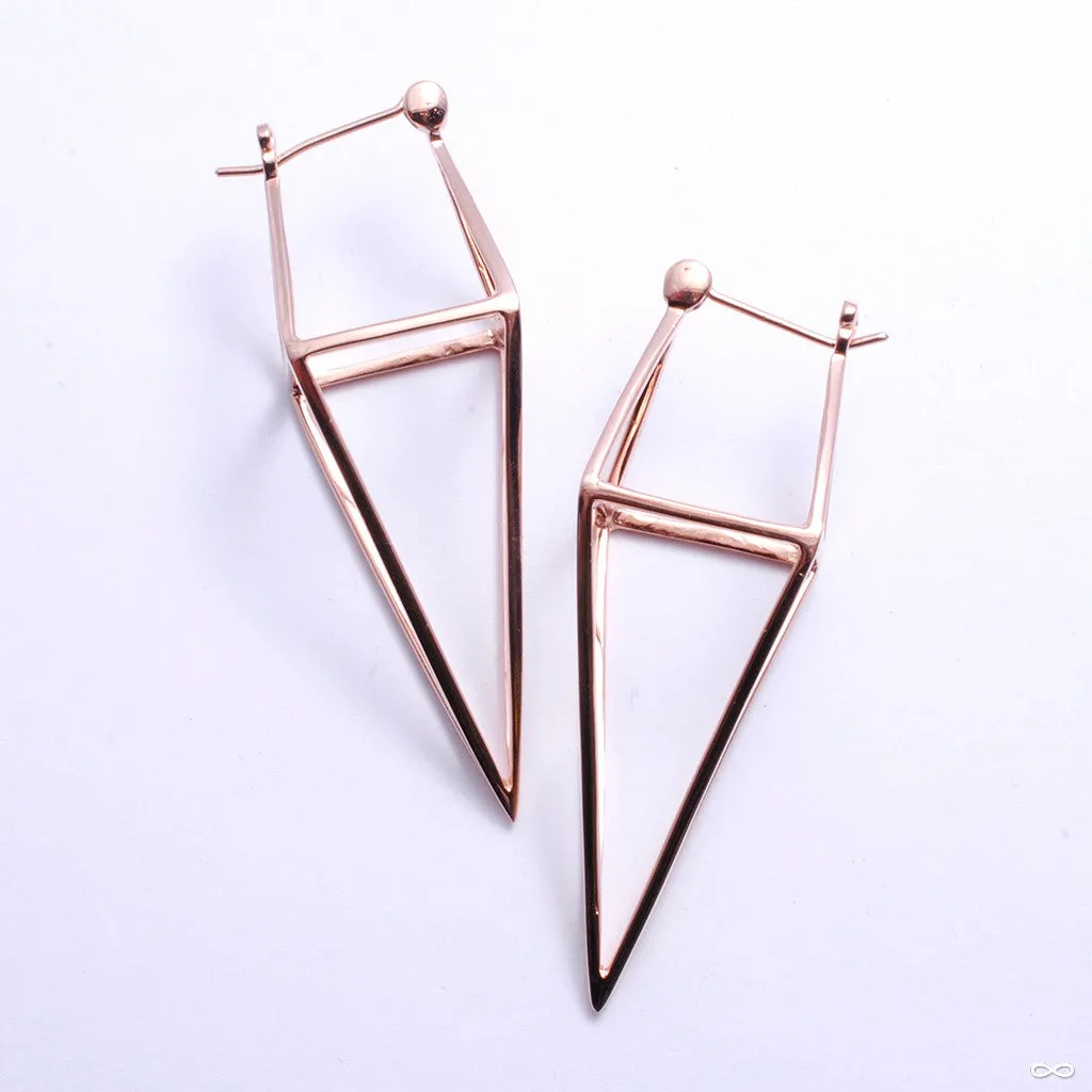 Diamond Cube Earrings from Tawapa