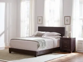 Dorian 5-piece Eastern King Bedroom Set Brown and Dark Cocoa