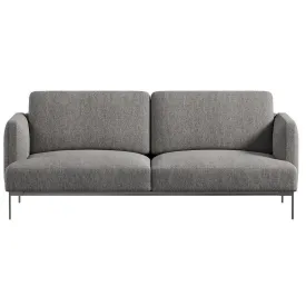 ESTRO GREY FABRIC LOVESEAT