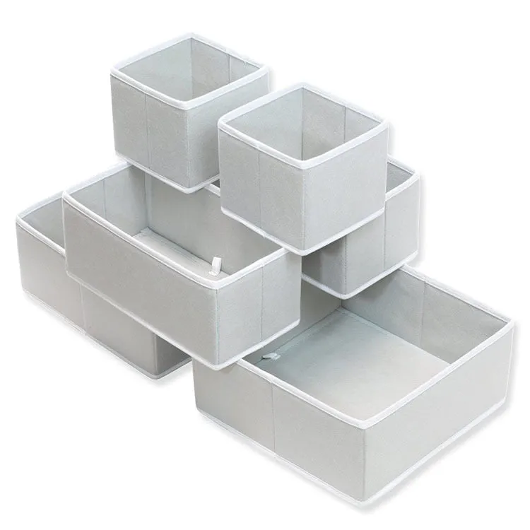 Foldable Cloth Storage Box Divider for Underwear (Set of 6)