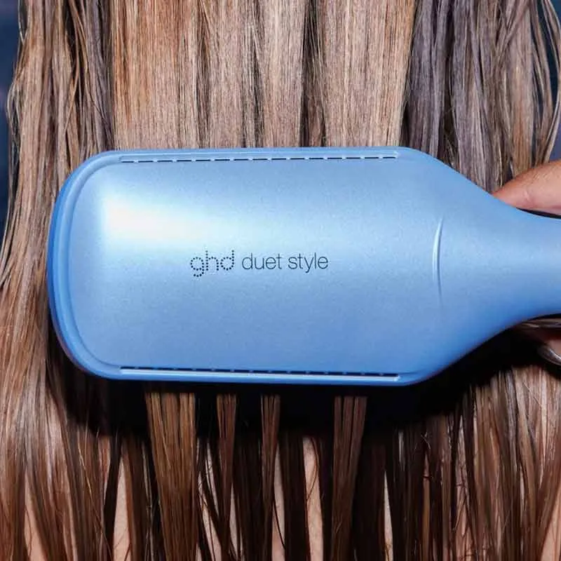 ghd Duet Style 2-in-1 Hot Air Styler Gift Set In Limited Edition Icy Blue