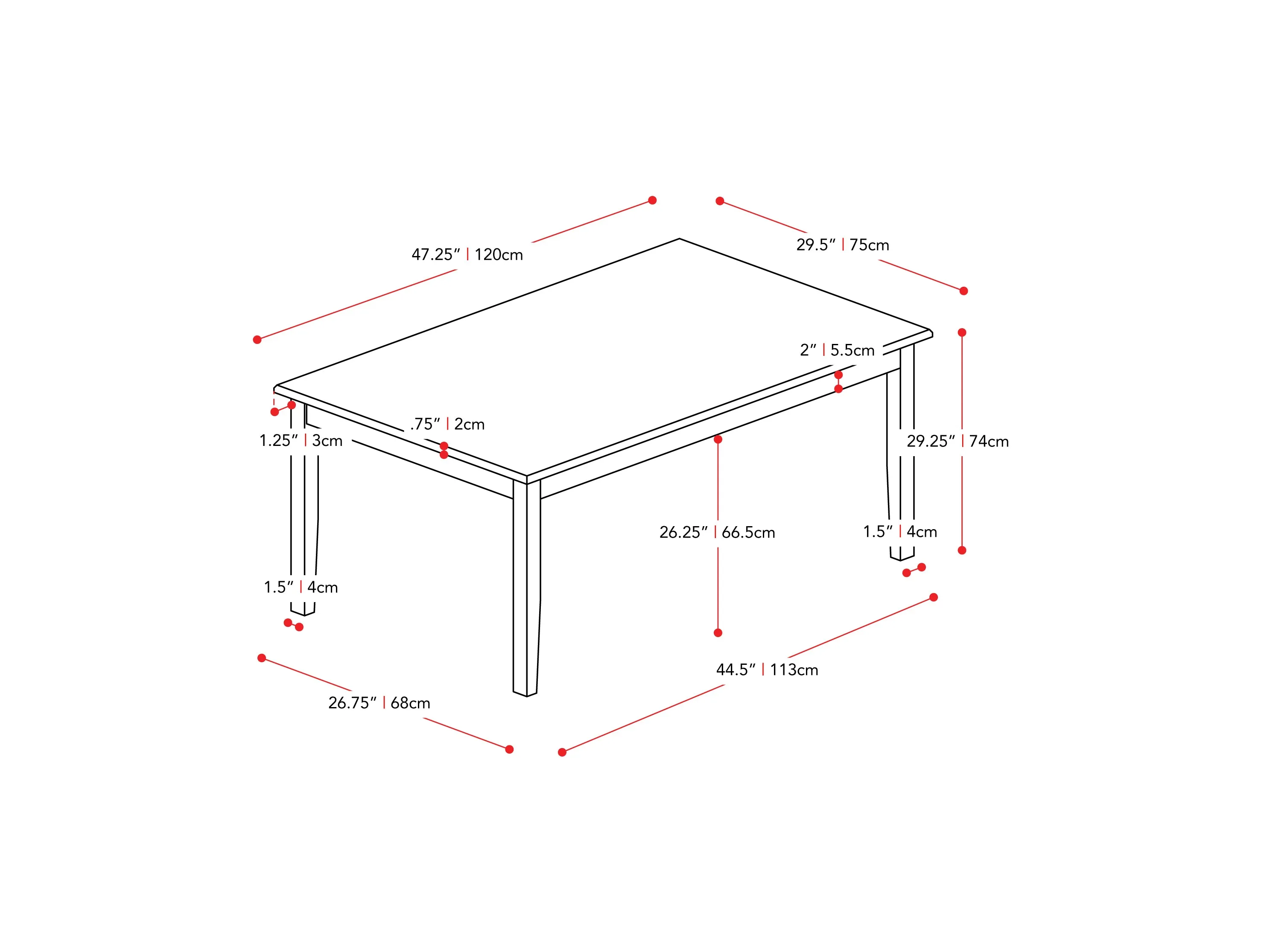 Grey and White Dining Set, 5pc