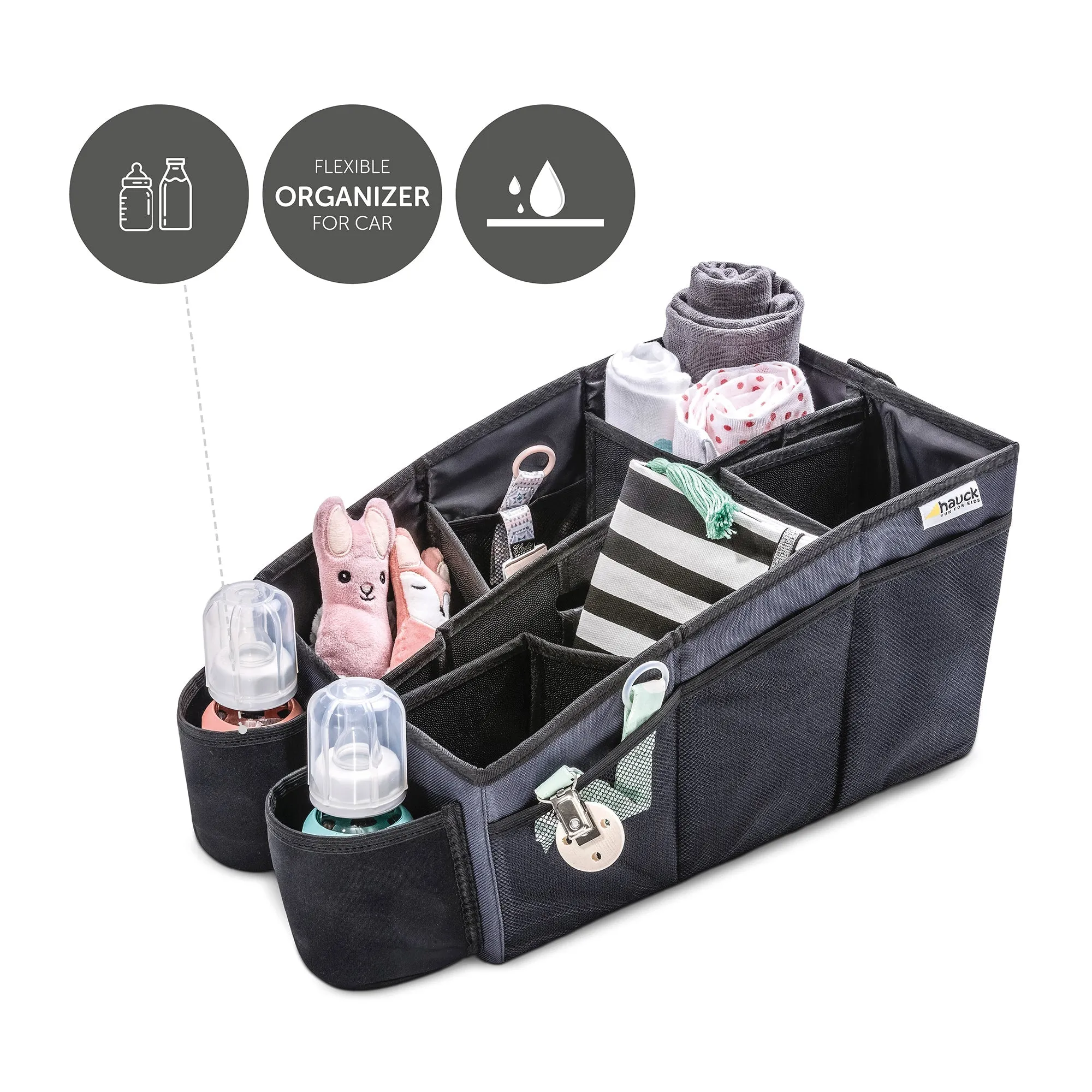 Hauck Organize Me T&G Accessories Grey Birth to 36M