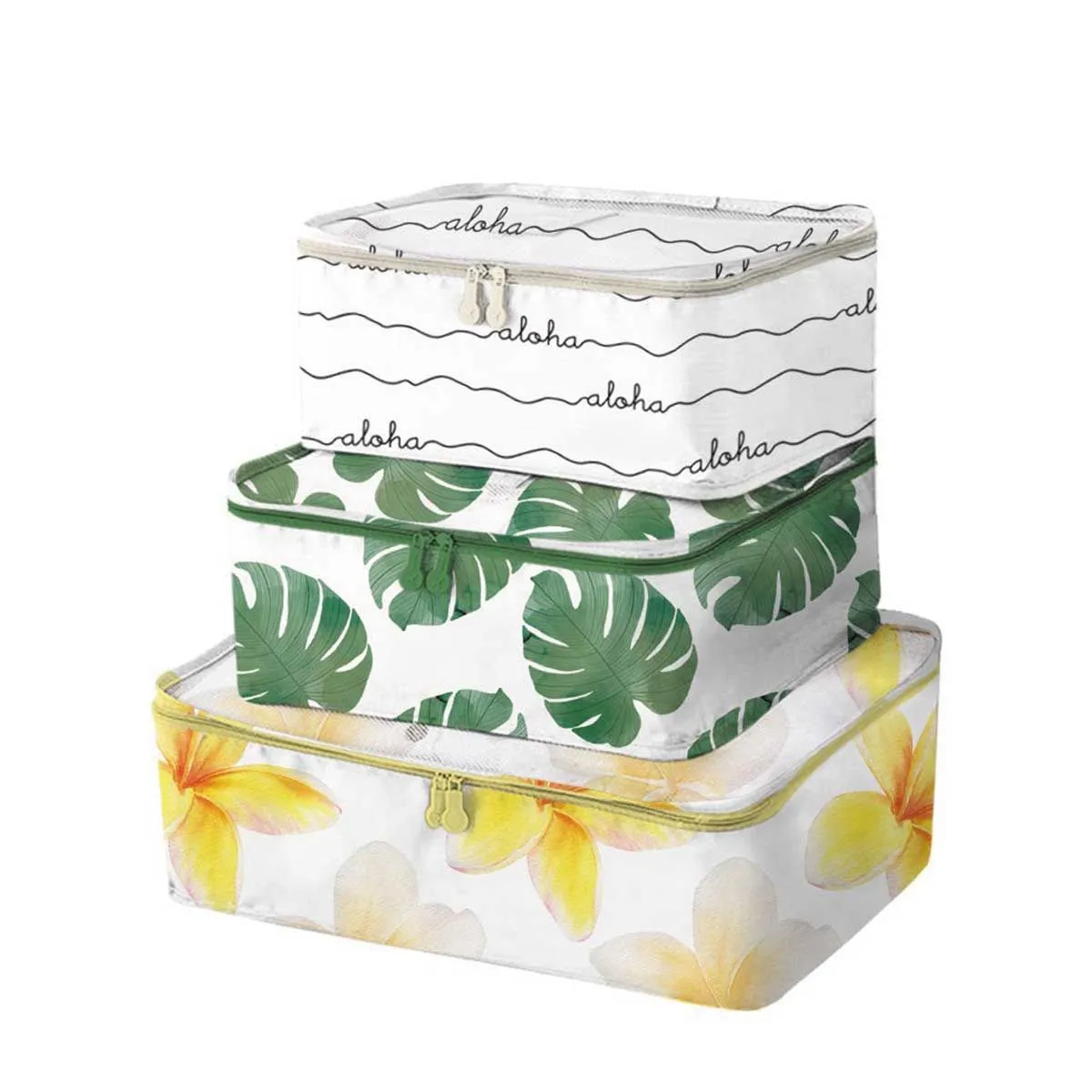 Hawaiian Theme Packing Cubes, Set of 3