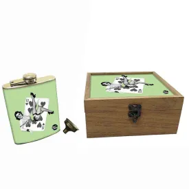 Hip Flask Gift Box -Vintage