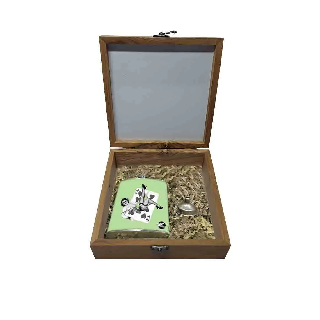 Hip Flask Gift Box -Vintage