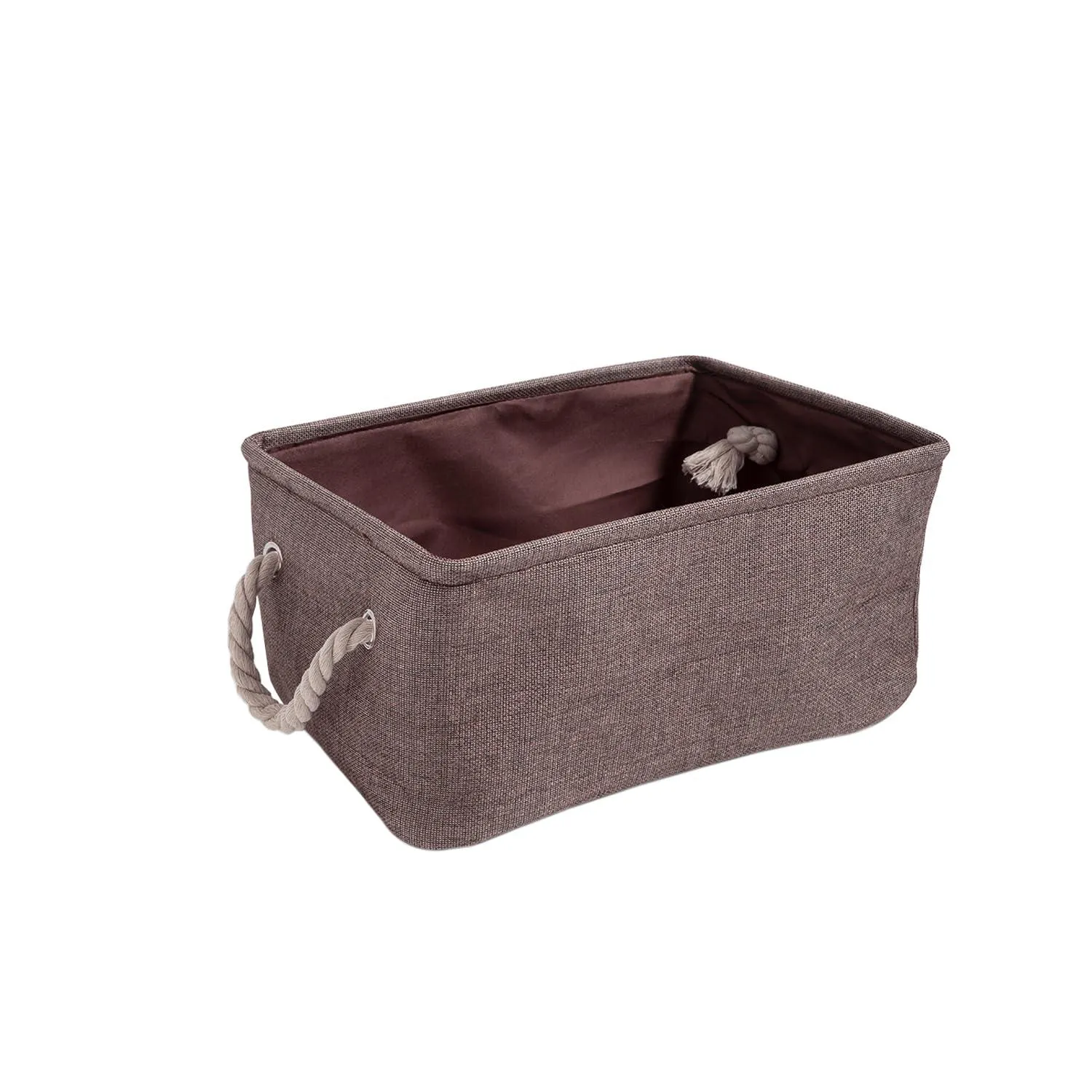 HOKIPO Eco-Friendly Foldable Baskets for Storager, Brown