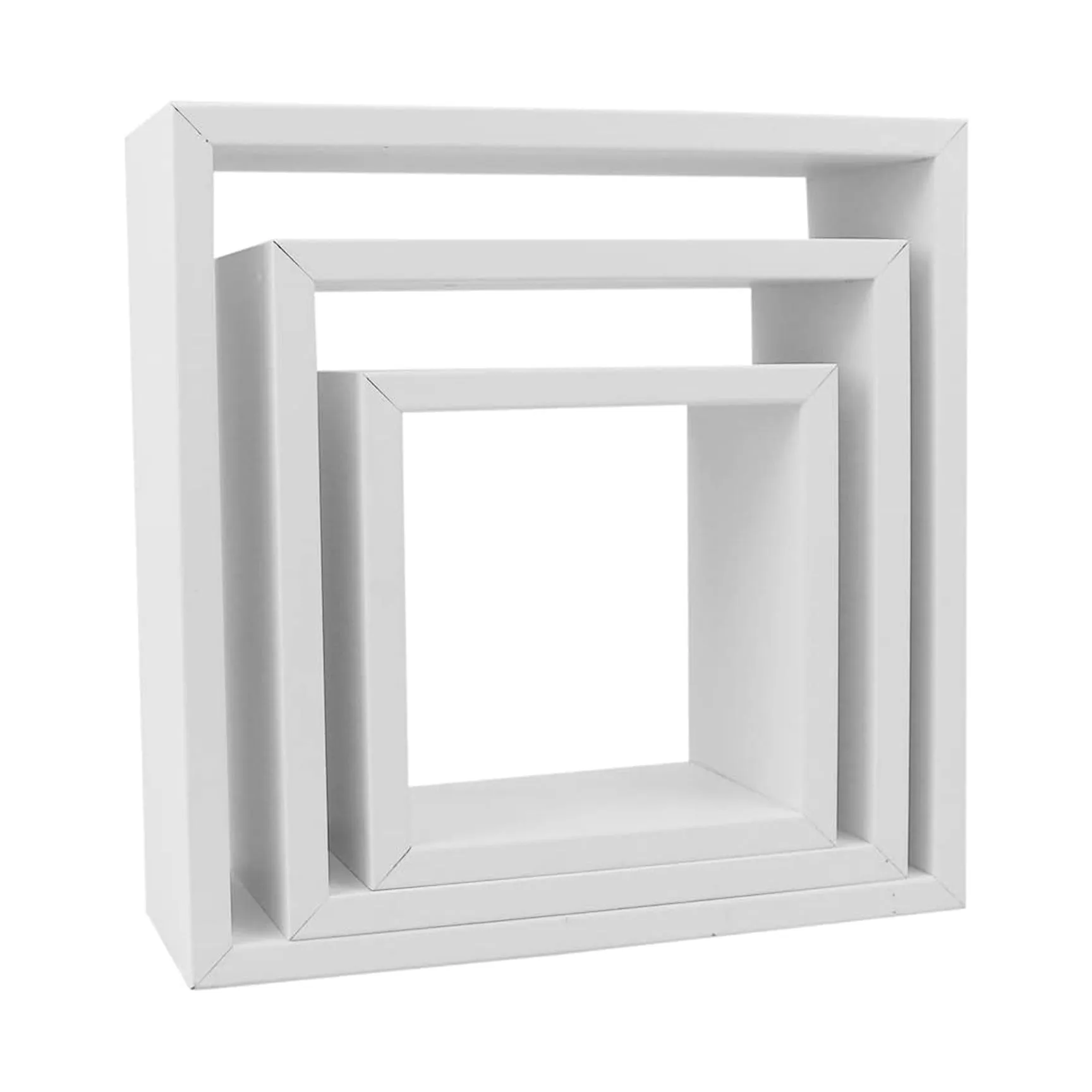 Home Basics Set of 3 Floating Wall Cubes