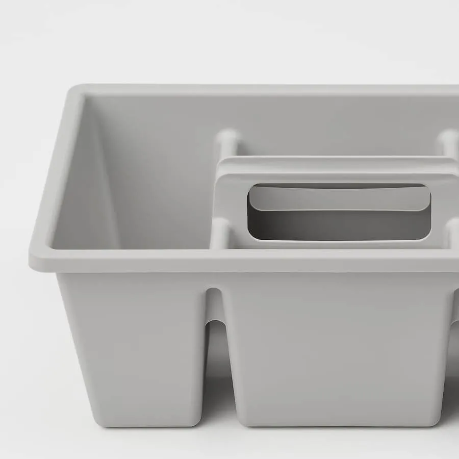 Insert with compartments Ikea Fanggroda 35x24x14 cm, light gray