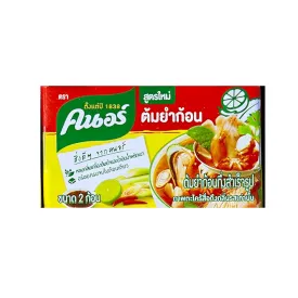 Knorr Tom Yum Seasoning Bouillon Cubes 24g – Authentic Thai Flavor for Soups & Broths