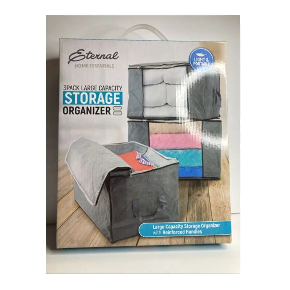 Large Capacity Storage Organizer - 3 Pack