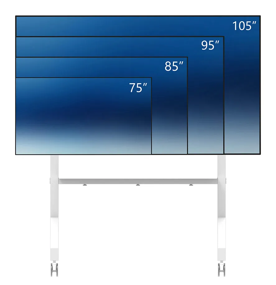 Neomounts Fl50-575Wh1 Cart - Sturdy - For Display Stand - Floor Stand - White