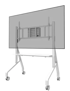 Neomounts Fl50-575Wh1 Cart - Sturdy - For Display Stand - Floor Stand - White