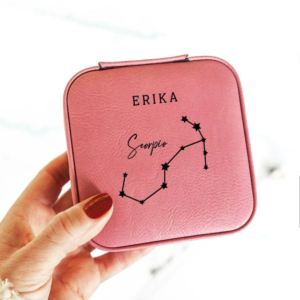 Personalized Astrology Zodiac Sign Jewelry Boxes