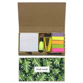 Personalized Stationery Set for Study Table - Monstera Plants