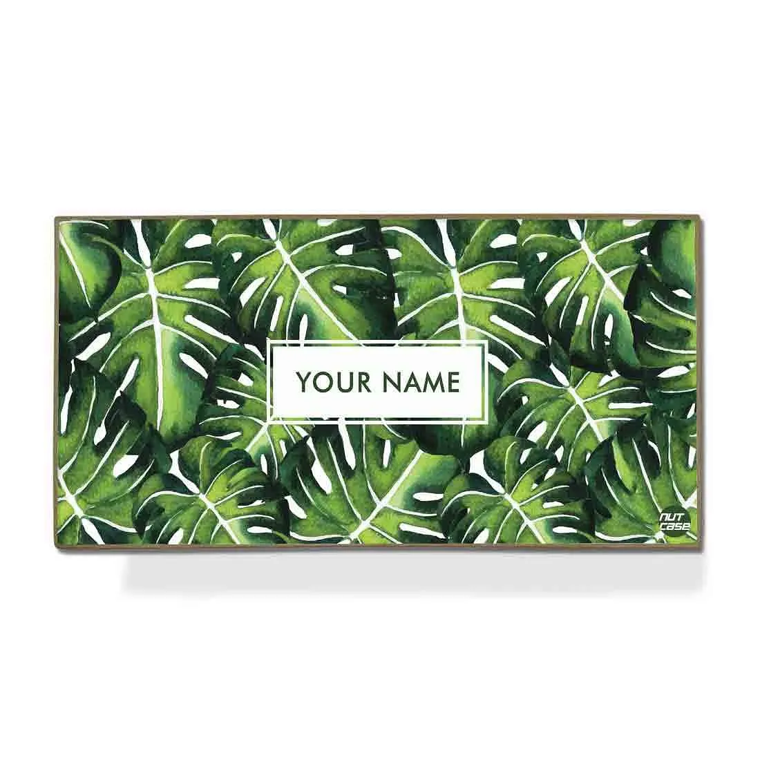 Personalized Stationery Set for Study Table - Monstera Plants