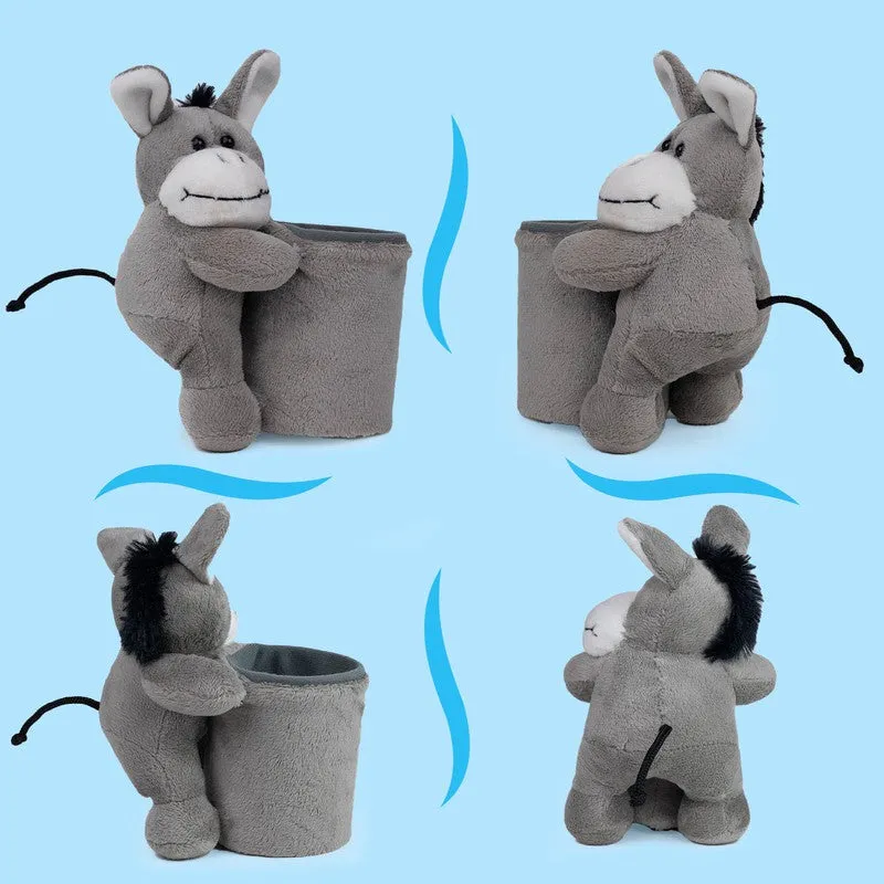 Plush Donkey Stuffed Animal Soft Toy | Desk Organizer Stuff Gift for Kids | Height 8 cm