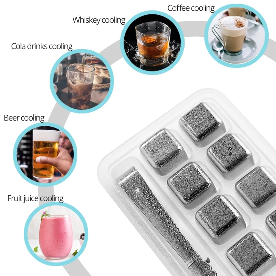 Reusable Ice Cubes For Drinks Ice Cubes Reusable Chilling Cubes