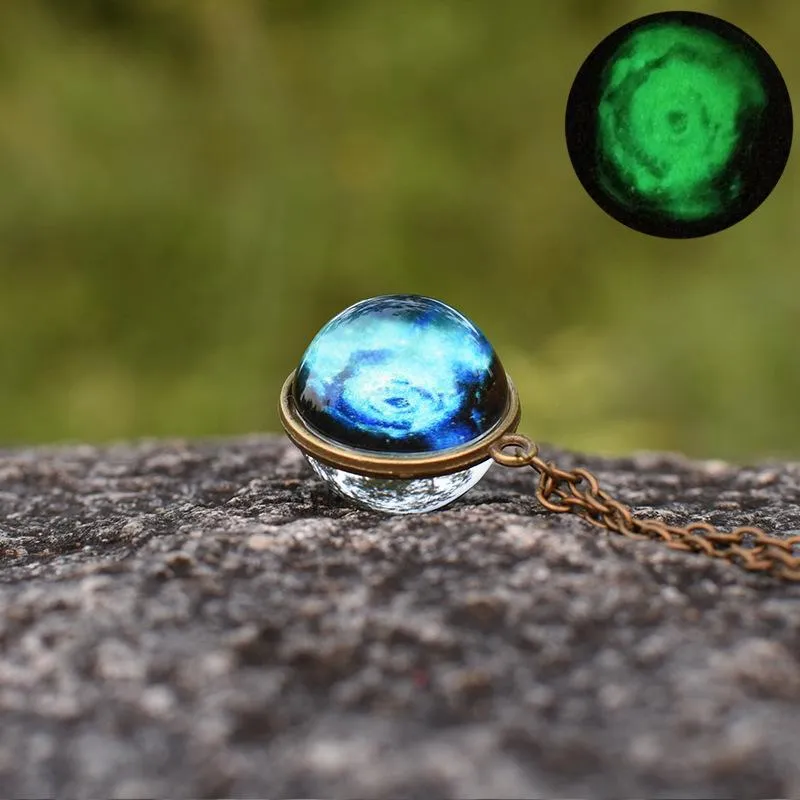 Science Fiction Universe Starry Sky Light Shining Hand Pendant