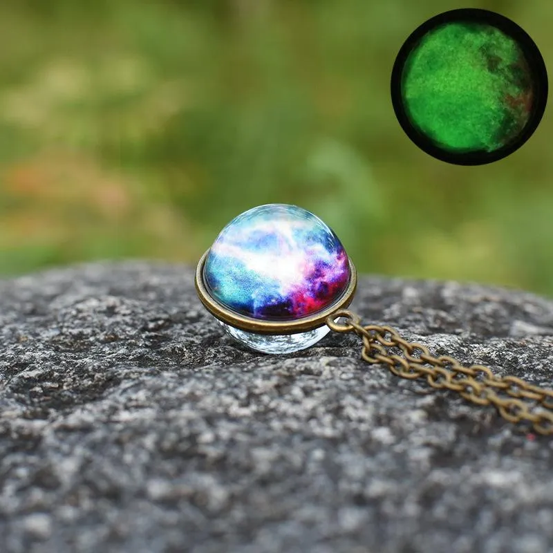 Science Fiction Universe Starry Sky Light Shining Hand Pendant