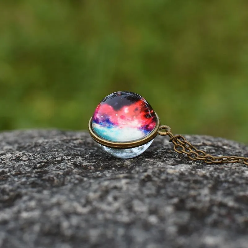 Science Fiction Universe Starry Sky Light Shining Hand Pendant