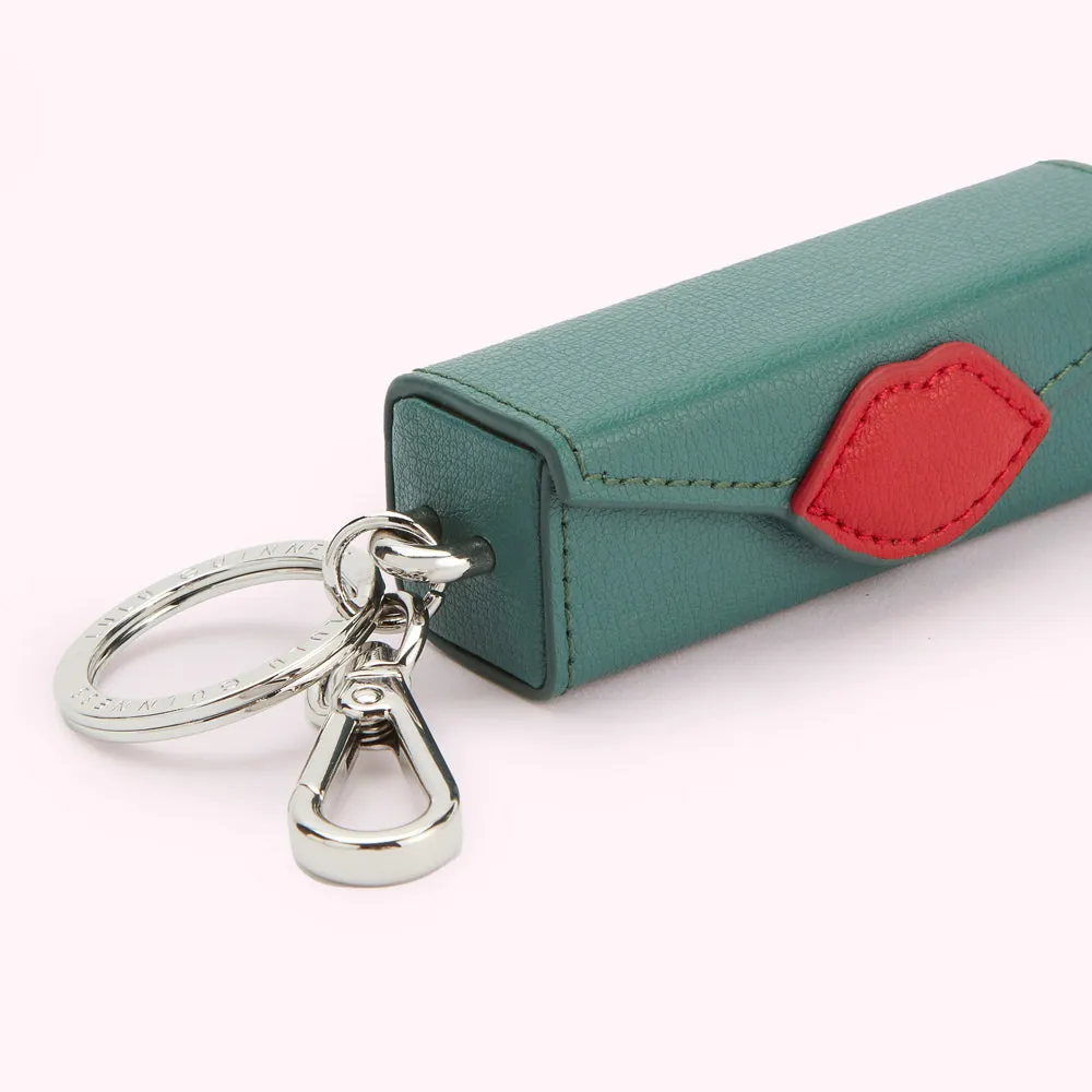 SEAPINE LEATHER LIPSTICK HOLDER KEYRING