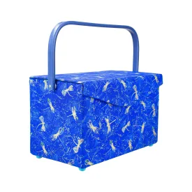 Sewing Basket Medium Rectangle- Night Royal