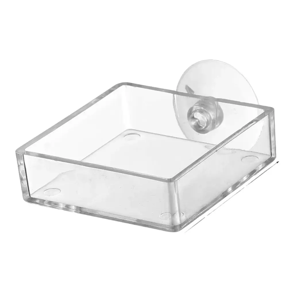 Shrimp Feeding Dish With Suction Cup - SQUARE L(L12)