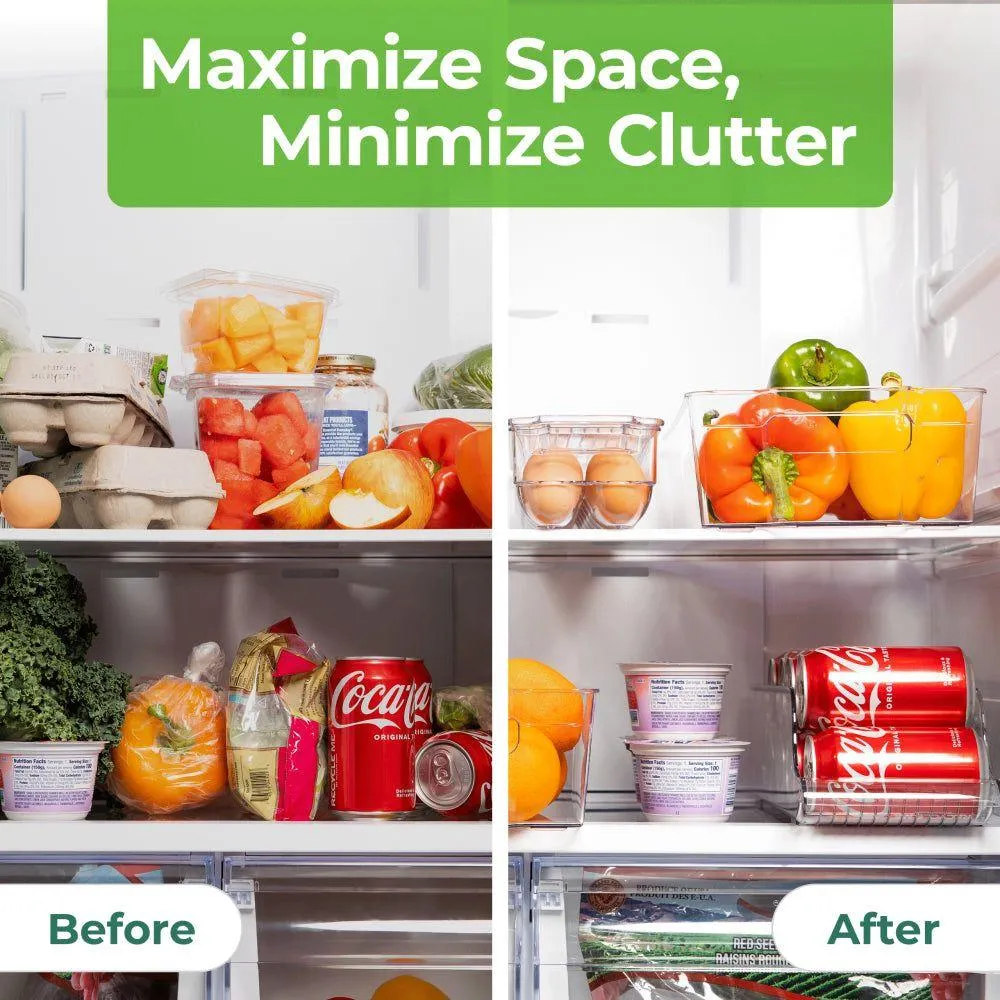 Stackable Refrigerator Organizer Bins