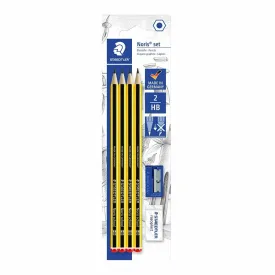 Staedtler Noris Bday 3 Pencils 1Sharpnr 1Eraser Set