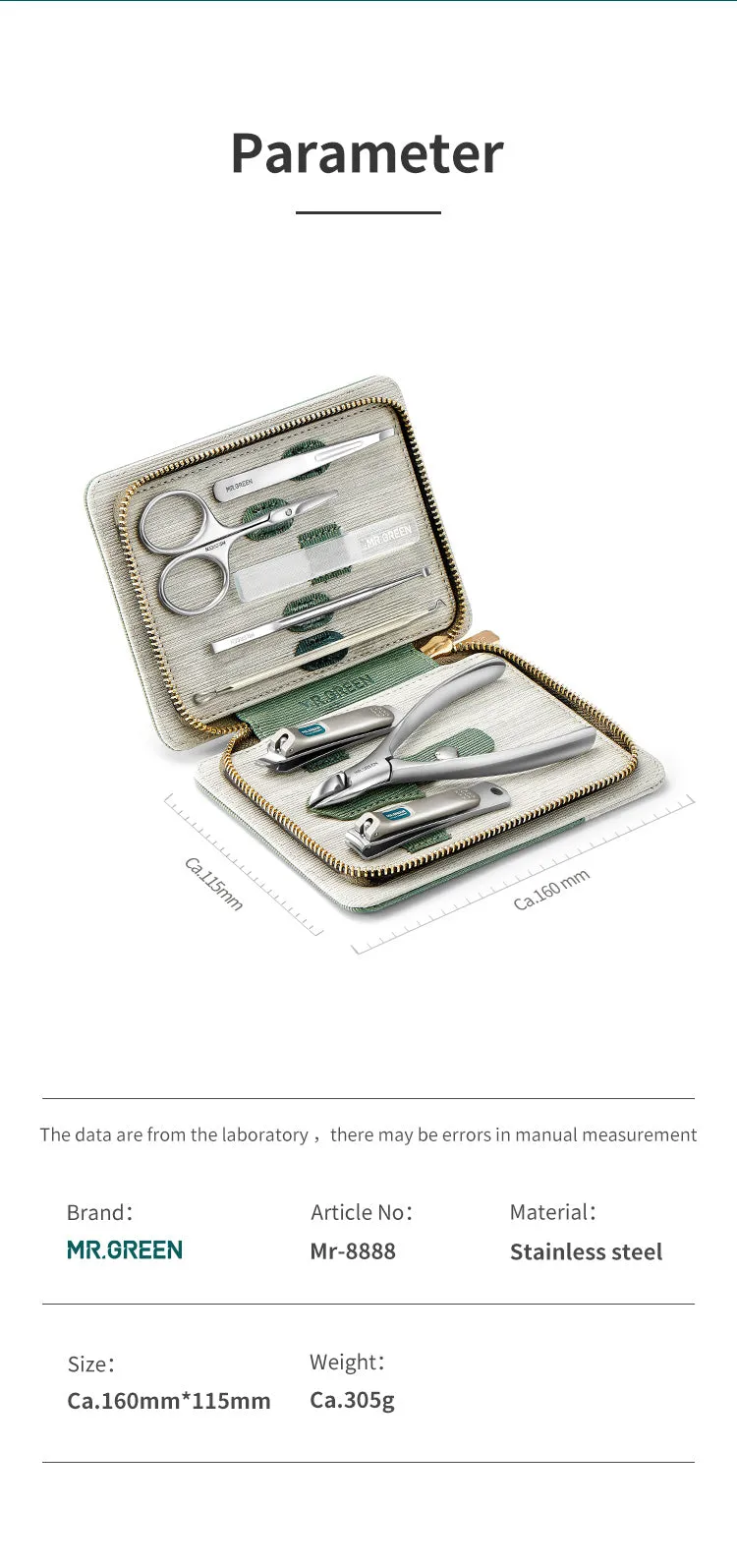 Stainless Steel Professional Nail Cutter Set