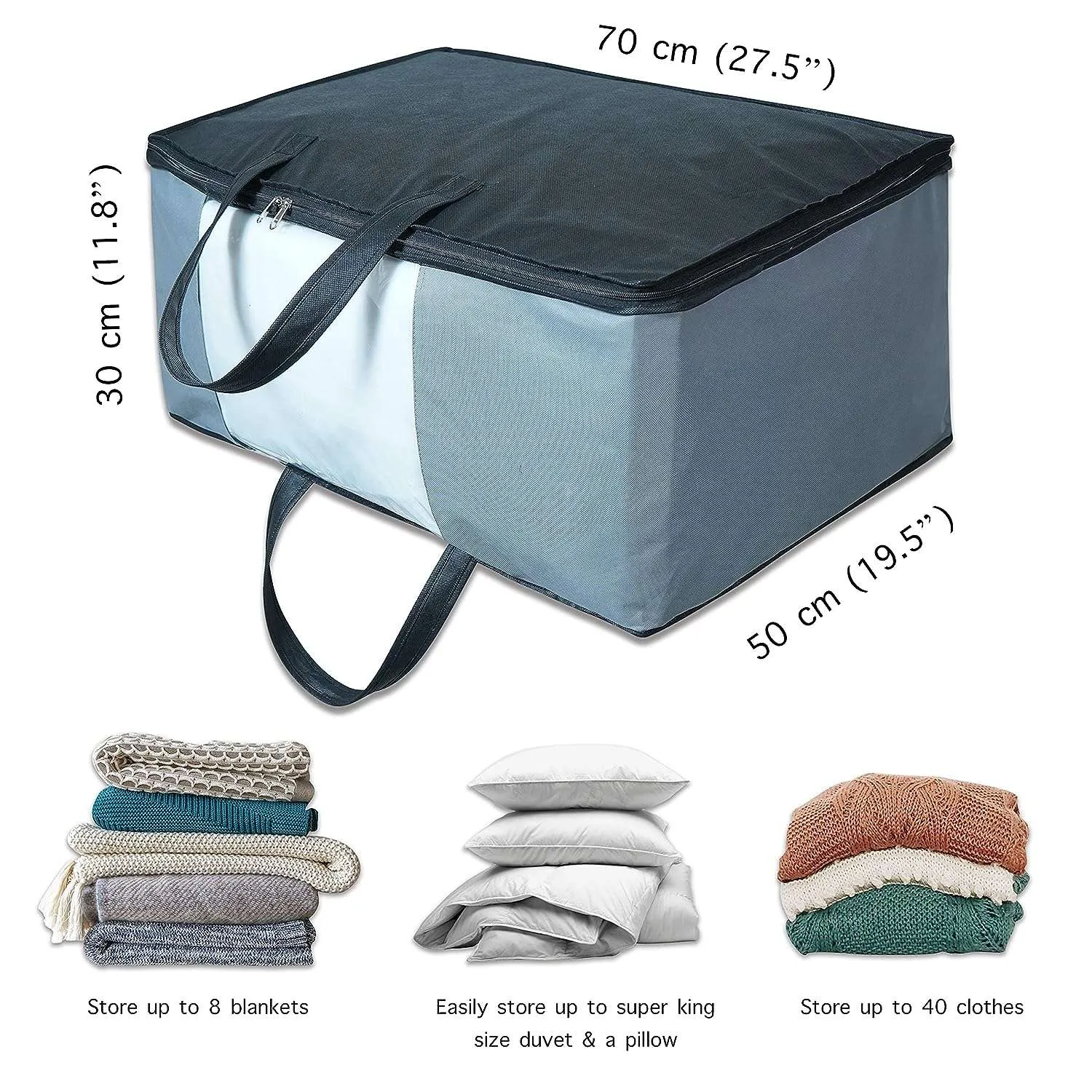 Storage Organiser Bag For Wardrobe - Large