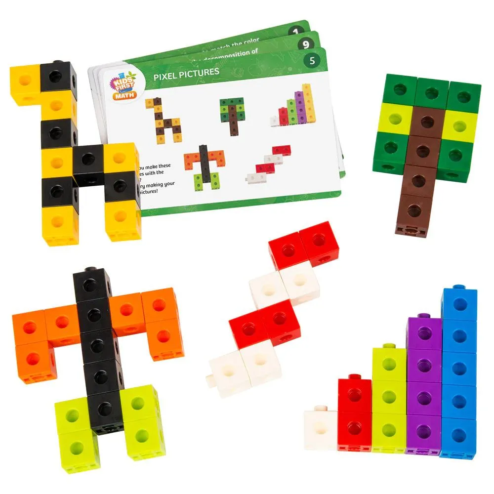 Thames & Kosmos Kids First Math: Linking Cubes Math Kit with Activity Cards