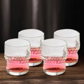 The Better Home Zest Water Glasses Set of 4 (300ml Each) | Juice Glasses | Lead Free Drinking Glasses | Kaanch Ke Glass | Kitchen Gift Items | Cold Drink Glass | Cocktail Glass | Housewarming Gifts